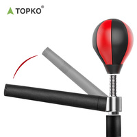 TOPKO réglable en hauteur adulte réflexe balle filature barre sac de boxe fitness support de boxe