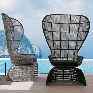 Cross-border Nordic Anna Model Outdoor Rattan and <b>Chair</b> Combination Complete Garden Set for Courtyard Villa Balcony - Product Image 3