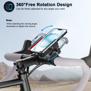 Soporte Universal para Teléfono de Bicicleta, Antichoque, Bloqueo de un Toque, 4.7-6.7 Pulgadas, Sin Obstrucción de Cámara, 360° °   Rotatorio para Bicicleta y Motocicleta - Product Image 2