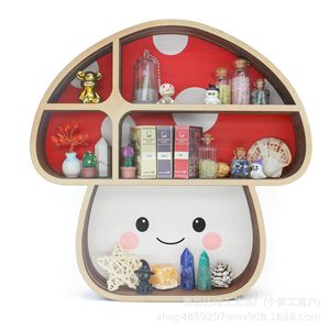 Wooden Mushroom Floating <b>Shelf</b> 3 Tier Wall Mounted Storage <b>Rack</b> For Living Room Bedroom Display Decor - Product Image 4