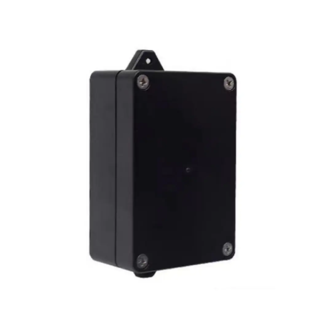 100*68*40mm IP65 IP67 Waterproof ABS Black Junction Boxes Wall Mounting Plastic Enclosure Cover With Flange Ear for Pcb