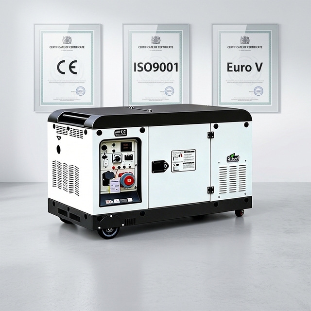 Hiearns Super Silent Diesel Generator 10kVA 12kVA 15kVA 20kVA Air Cooled 60Hz 120/240V ATS Electric Start Home Commercial Backup