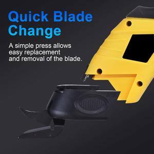 4V Cordless Shears Type-C Rechargeable <b>Powerful</b> Cutting <b>Tool</b> for Fabric & Cardboard Replaceable Blade 4V Fabric Scissor - Product Image 2