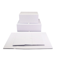 Fournisseur chinois de boîtes plates pour vêtements, logo personnalisé disponible, emballage rigide pour vêtements, boîtes pliables blanches pour emballer des robes