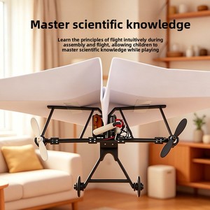 Yuglow Nuovo Aeroplano <span class=keywords><strong>di</strong></span> <span class=keywords><strong>Carta</strong></span> RC Fai-da-Te 2.4GHz, Giocattolo Educativo STEM per Bambini, Gioco Scientifico Volante per Esterni - Product Image 4