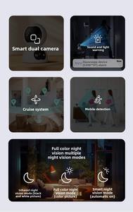 Yüksek Kaliteli 4MP CMOS Sensörlü Ev Tipi Mini PTZ Kamera Tam Renkli Gece Görüşü Hareket Algılama Bulut/TF Kart Depolama İç Mekan 360 - Product Image 3