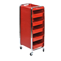 Chariot de salon professionnel à 5 niveaux U-T28 pour coiffure, spa et tatouage