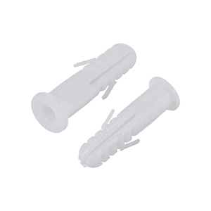 High quality 10 * 50 mm white expansion tube wall plug plastic anchor