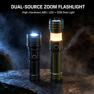 WOSEN Dual Source 20W White Laser Torch Telescoping Zoom IP65 for Outdoor Camping Emergency COB Work LED Flashlight - Product Image 5