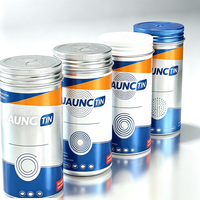 Boîte en aluminium vide de qualité alimentaire, pot en aluminium recyclable pour l'emballage de comprimés de suppléments