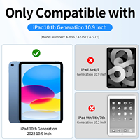 Nouvelle Housse en Cuir PU pour Tablette iPad 10ème Génération, Étui Transparent en TPU pour Coques iPad en Gros, Étui iPad A16 2025