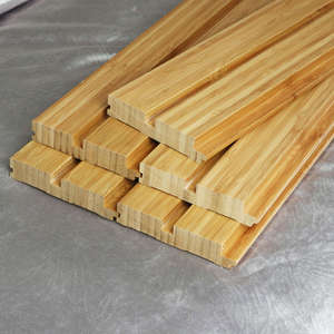 Panneaux muraux décoratifs modernes en bambou massif de luxe, planchers, taille personnalisée, garantie 5 ans, cuisine, salon - Product Image 1