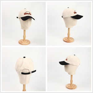 Wonder Corduroy Baseball Cap Unisex Embroidered Letter Design Autumn Winter Hat - Product Image 3