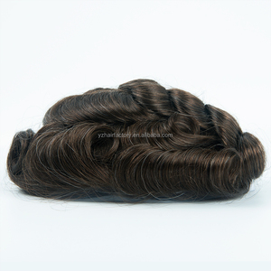 Toupee de Cabello Humano Natural de la India, Duradero, de Múltiples Tamaños, Directo de Fábrica, para Hombres, con Base de Piel Fina, Sistemas Capilares Masculinos, 8*10 Clips, Proveedor Líder - Product Image 6