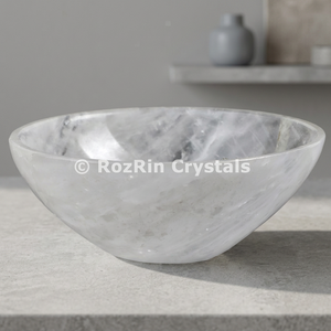 Cuenco de Amor Tallado y Grabado en Cuarzo Cristal y Ágata para Decoración del Hogar - Product Image 3