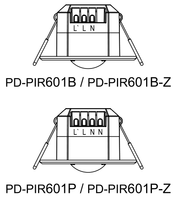 Pdlux-Mini Sensor de movimiento Pir para techo, Sensor de movimiento ajustable, PD-PIR601, nuevo producto