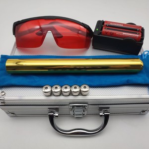 Wholesale Multifunctional Rechargeable LED Laser Pointer Blue Aluminum Alloy Tactical Flashlight Equipment Parts