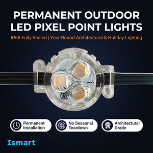 Luces Navideñas Permanentes para Exteriores, Iluminación Decorativa Impermeable, Fuente de Luz LED para Navidad, Adecuadas para Aleros y Patios - Product Image 3