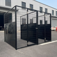 Enceinte extérieure robuste de taille multiple avec revêtement en poudre 5ft * 10ft * 6ft Large Dog Run Kennel House Enclosure