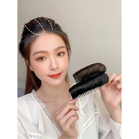 Cheveux Chignon Synthétique Invisible Perruque Clip Insertion de Volume Inégale Ajouter les Cheveux des Femmes Volume Cheveux Coussinets Avec Peigne