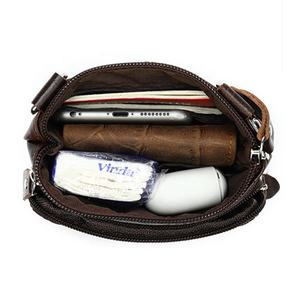 Borsa a tracolla in pelle di vacchetta stile popolare <span class=keywords><strong>con</strong></span> cinturino regolabile - Product Image 5