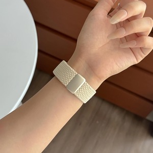 Para Apple Watch <span class=keywords><strong>iWatch</strong></span> 10 9 <span class=keywords><strong>8</strong></span> Correa de reloj con tejido de nailon elástico para Apple Watch Ultra 2 Correa de repuesto con hebilla magnética - Product Image 3