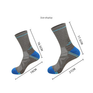 <span class=keywords><strong>Chaussettes</strong></span> <span class=keywords><strong>de</strong></span> randonnée personnalisables en laine mérinos, chaudes, respirantes, pour la montagne et le trekking, avec bord antidérapant, longueur mi-mollet - Product Image 3