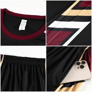 2025 Conjunto de camiseta de baloncesto personalizado para hombre, uniforme transpirable estampado de alta calidad, ropa de baloncesto de nuevo diseño - Product Image 6