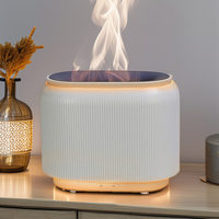 Meilleure vente Diffuseur d'arôme électrique ultrasonique Humidificateur d'air USB avec design de flamme de feu Diffuseur parfumé