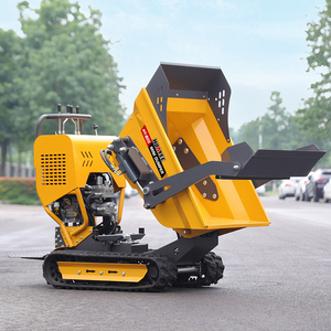 HUAYEE Livraison Gratuite Mini Dumper sur Chenilles EPA, Chariot <span class=keywords><strong>à</strong></span> Moteur sur Chenilles, Mini Dumper de Chantier pour Travaux Agricoles - Product Image 3