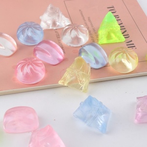 Nuevo Juguete Antiestrés de Plástico Transparente con Forma de Bollo al Vapor, Mini Dumpling de Arroz Realista para Apretar y Aliviar el Estrés - Product Image 1