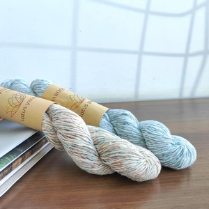 Fil <span class=keywords><strong>à</strong></span> <span class=keywords><strong>tricoter</strong></span> artisanal en soie, lin et coton Baroque Lotus Yarns, 150m/50g, mélange <span class=keywords><strong>de</strong></span> fibres naturelles colorées, pour robe d'été - Product Image 3