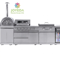 Ensemble de cuisine extérieure JOYEDA, ventilation écologique, matériaux recyclés, barbecue écoénergétique, robinet en acier inoxydable