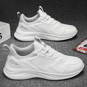 Zapatillas Deportivas Casuales de Verano para Hombre, de Color Sólido, con Amortiguación, Transpirables, Resistentes al Desgaste, con Forro de Malla, Cierre con Cordones - Product Image 2