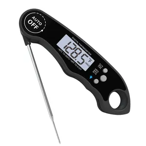 2023 Waterproof Instant read stainless steel probe folding digital meat thermometer