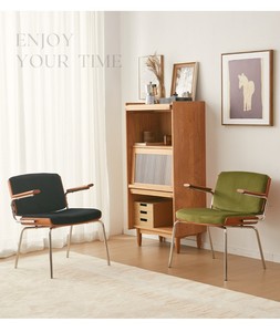 Modern <strong>Retro</strong> Restaurant Furniture Home <strong>Dining</strong> <strong>Chair</strong> with Velvet Cafe Bistro Metal Wood Seat and Armrest <strong>Dining</strong> <strong>Chairs</strong> - Product Image 3