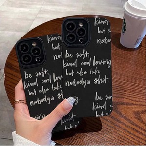 <span class=keywords><strong>Mots</strong></span> écrits avec impression à la craie TPU cuir artificiel housse de téléphone portable pour Iphone 6 7 8 X Xr Xs 11 12 13 14 15 16 17 - Product Image 2