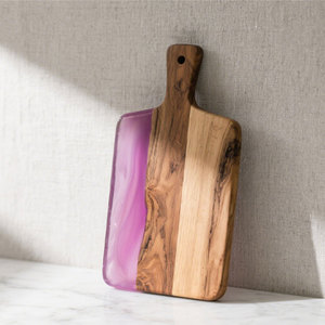 Số lượng lớn 500Pcs thủ công gỗ tre vỏ Đại dương hoa khô nhựa phục vụ charcuterie pho mát thớt cắt khối - Product Image 4