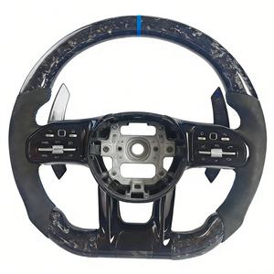 Volante de Fibra de Carbono Forjado OEM para <span class=keywords><strong>Mercedes</strong></span> Benz CLK500 A220 W204 W213 C180 X164 - Product Image 4