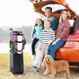 Échantillon gratuit : 2 bols pour chiens, sac de transport multi-poches pour accessoires pour chiens, essentiels pour les voyages en voiture avec chien, sac à dos de voyage pour animaux de compagnie pour le week-end - Product Image 6