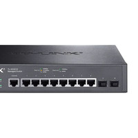 TP-LINK TL-SG3210 Switch de Capa 2 de 10 Puertos Full-Gigabit (1000Mbps) con 2 Puertos Ópticos y 8 Eléctricos, Gestión Web VLAN, Control Remoto desde Móvil