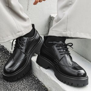 Nouvelle Tendance 2026 : Chaussures en Cuir à Bout Rond pour Hommes, Idéales pour Tenues Formelles, Décontractées, Mariages et Plateformes d'Automne - Product Image 5