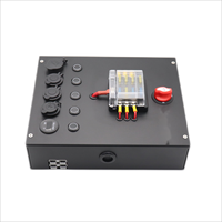Amomdpower Boîtier de contrôle pour camping extérieur en alliage d'aluminium 12V/24V 4WD RV Certifié CE pour caravanes Canopy Trailers Motorhomes