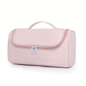 <b>Waterproof</b> PU Zipper Foldable Fashion Portable Travel <b>Pouch</b> with Hanging Hook Large Capacity Storage Bag for Unisex Hair Dryer - Product Image 6