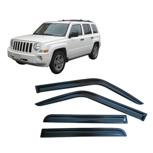 Pour <span class=keywords><strong>JEEP</strong></span> PATRIOT 2007-2016 Pare-soleil de fenêtre latérale Pare-pluie Déflecteur d'évent latéral Weathershield Outside-Mount - Product Image 1
