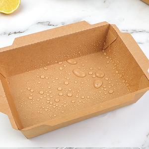 Boîte à brunch en papier kraft écologique de luxe YBLPAK avec couvercle transparent, emballage alimentaire et pour collations biodégradable, contenants pour dîner - Product Image 4