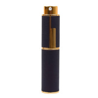 Atomiseur de parfum en cuir rechargeable portable de 10 ml avec logo personnalisé en relief et pulvérisateur à pompe