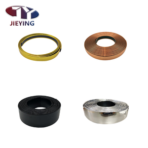 JIEYING Gold <strong>Black</strong> Decorative Pvc Edging Strips Sofa Furniture Accessories Trims Strip <strong>Edge</strong> Banding with Glue Coloured Plastic - Product Image 2