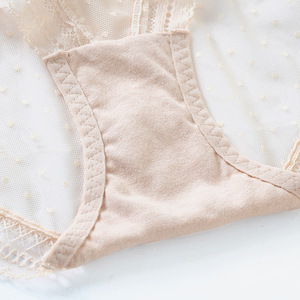 กางเกงในผู้หญิงเอวต่ำ เซ็กซี่ ผ้าตาข่ายโปร่งใส แต่งลูกไม้ - Product Image 3