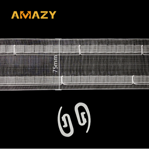 Nhà máy cung cấp hiện đại linh hoạt uốn cong tối thiểu gợn gấp Rèm đường sắt cửa sổ Rèm cửa cho nhà s-sóng Rèm theo dõi - Product Image 5